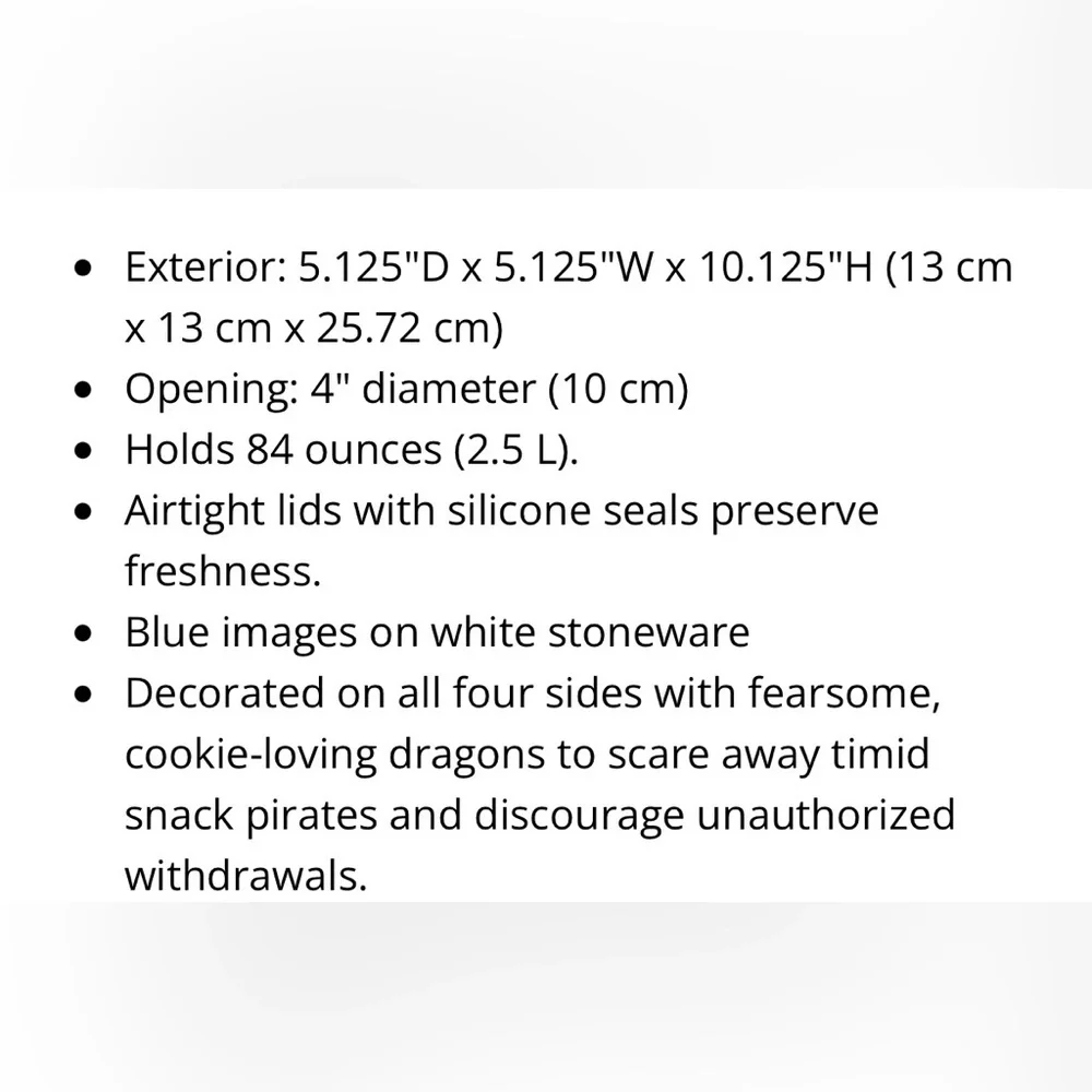 Calamityware Vigilant Dragons Cookie Jar - New in Box! - Picture 3 of 7